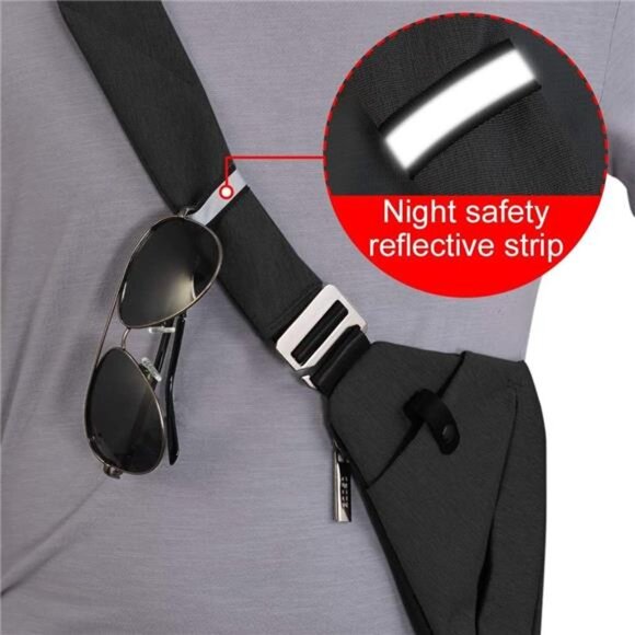 Lightweight Sling Bag, Anti Theft Crossbody Bags for Women Men Casual Shoulder - Picture 6 of 7